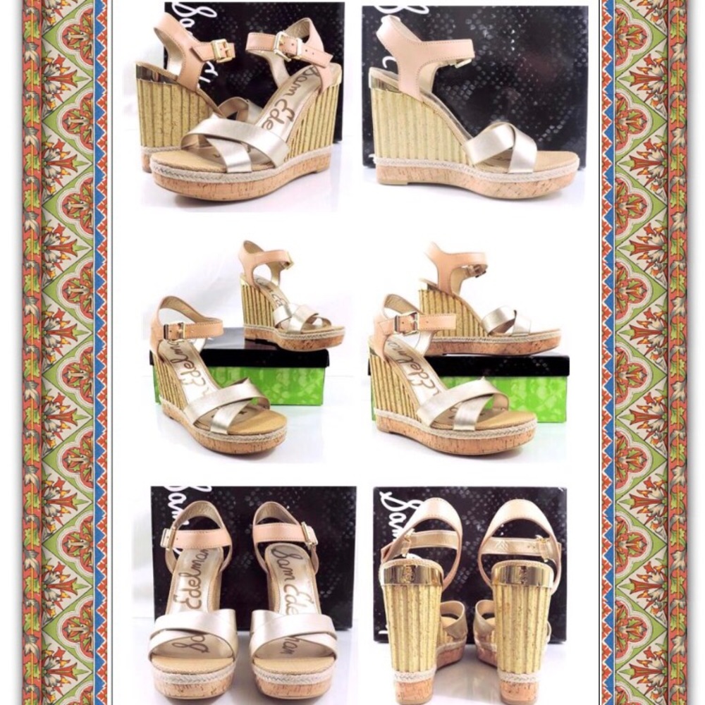 Beautiful Sam Edelman “Clay” Platform Wedges.